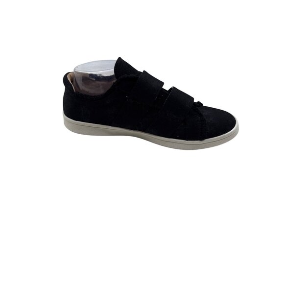 Life  Stride 11M  Distressed Look Fabric Canvas  Frayed Details Black Sneaker - Picture 8 of 12